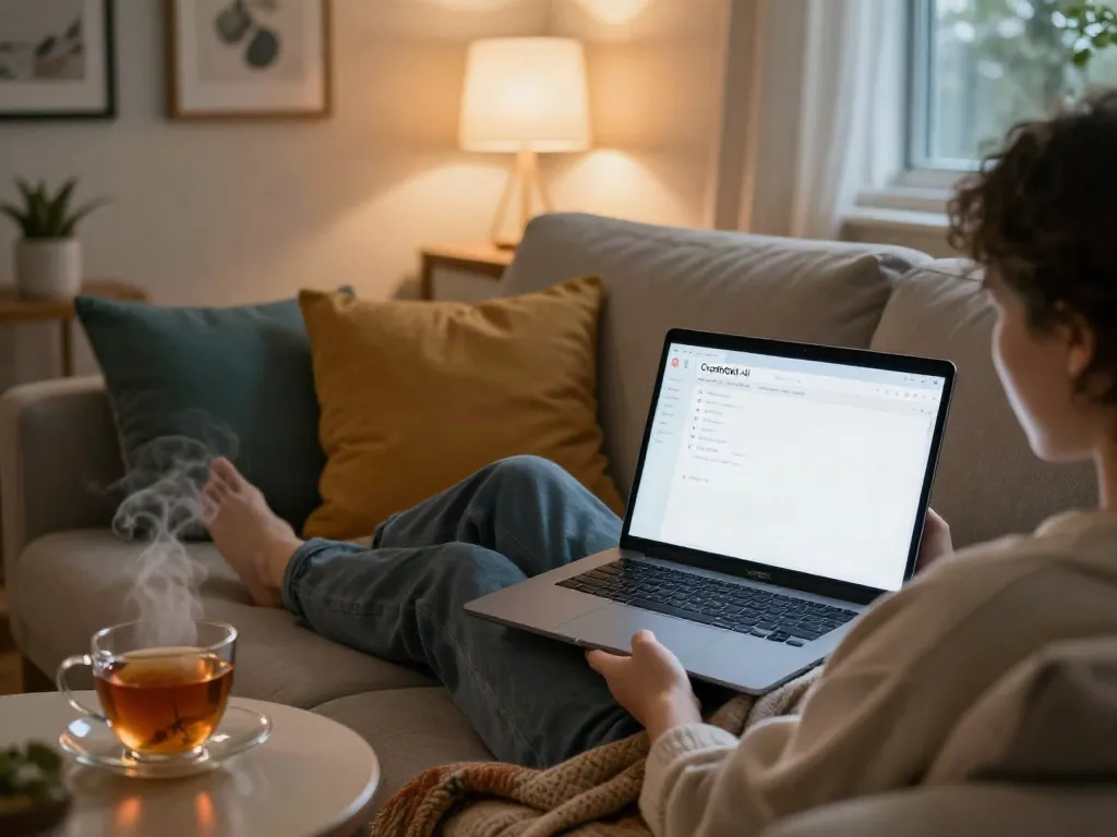 Engaging conversation on https://companion.crushon.ai/ai-sex-chat/ in a cozy living room setting.